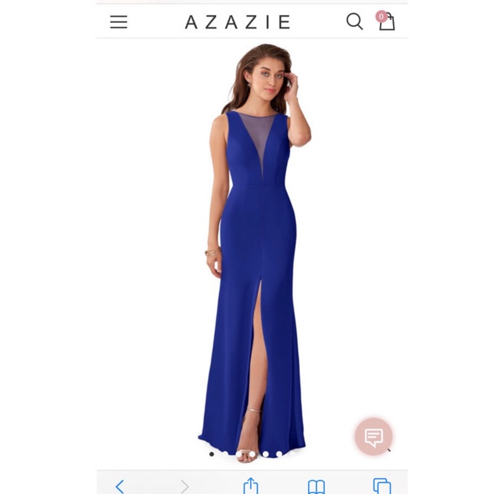 Azazie “Buffy” Bridesmaid Dress Royal Blue